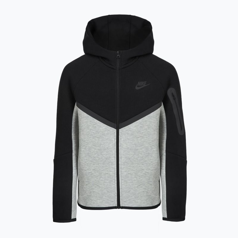 Gyerek pulóver Nike Sportswear Tech Fleece Full Zip dark grey heather/black/black/black 9