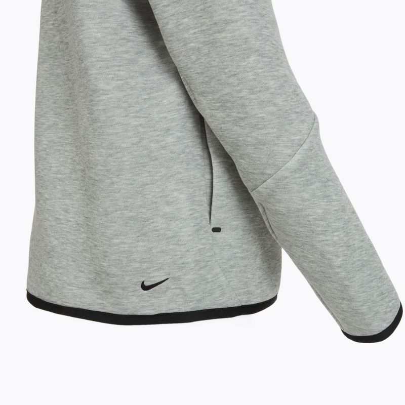Gyermek Nike Sportswear Tech Fleece Full-Zip pulóver sötétszürke heather/fekete/fekete/fekete 12
