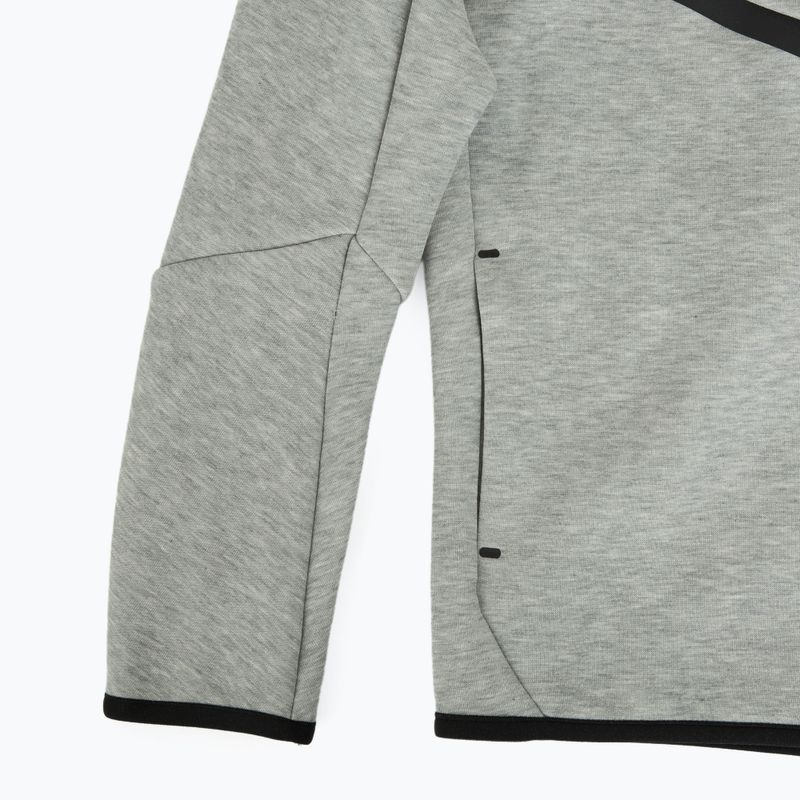 Gyermek Nike Sportswear Tech Fleece Full-Zip pulóver sötétszürke heather/fekete/fekete/fekete 13