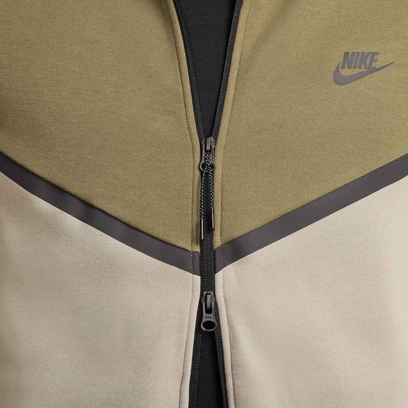 Férfi pulóver Nike Tech Windrunner Full Zip medium olive/light army/black 7