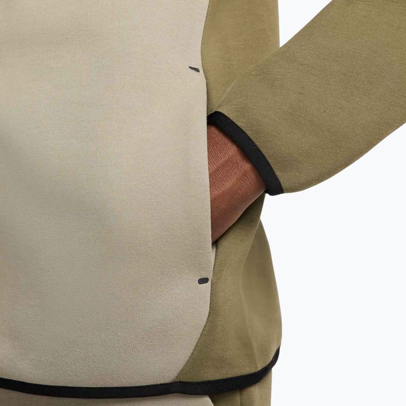 Férfi pulóver Nike Tech Windrunner Full Zip medium olive/light army/black 10