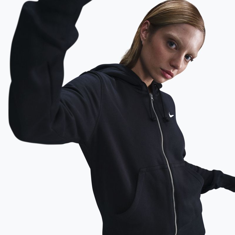 Női pulóver  Nike Sportswear Phoenix Fleece Full Zip black/sail 6