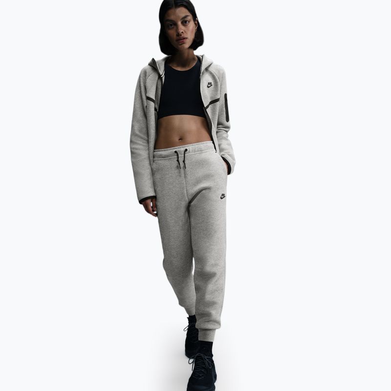 Női nadrág Nike Sportswear Tech Fleece Mid-Rise dark grey heather/black 2