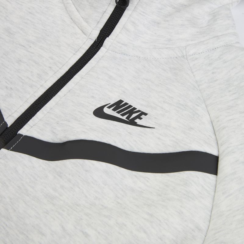 Nike Sportswear Tech Fleece gyerek pulóver light grey/heather/black/black 3
