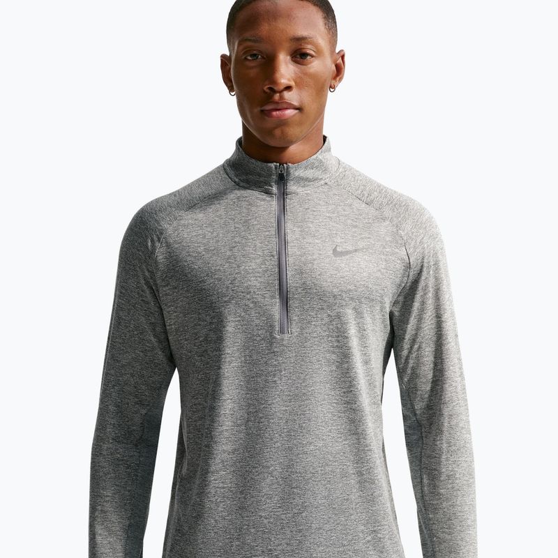 Férfi futópulóver Nike Stride 1/4 Zip Dri-Fit smoke grey/heather 5