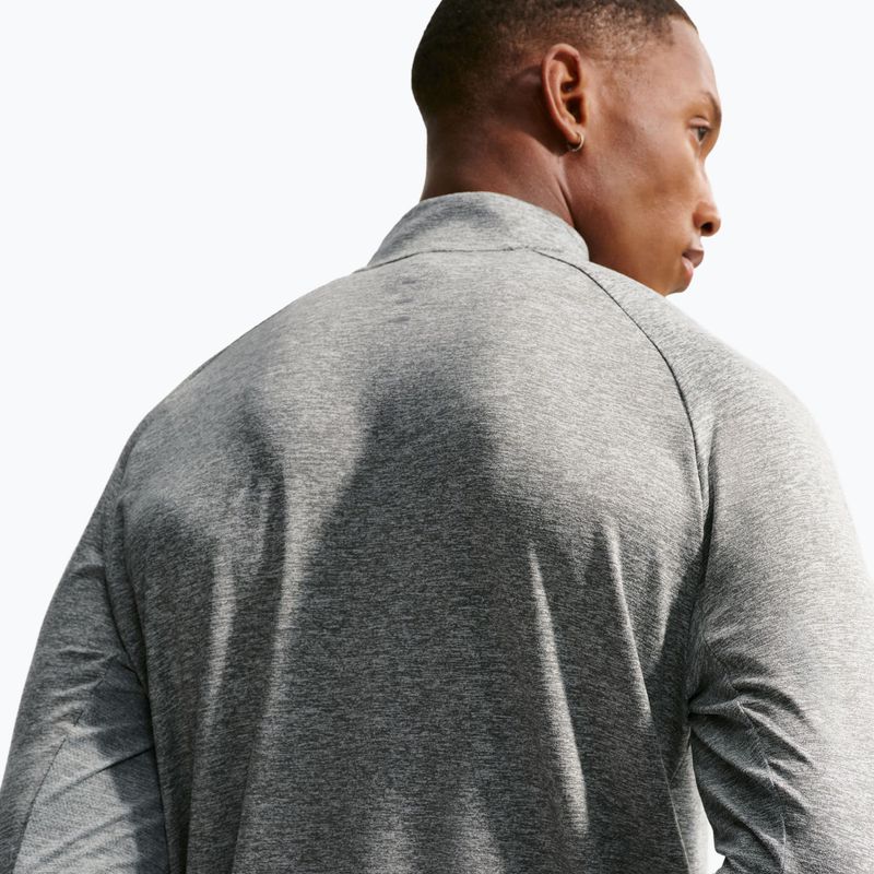 Férfi futópulóver Nike Stride 1/4 Zip Dri-Fit smoke grey/heather 6