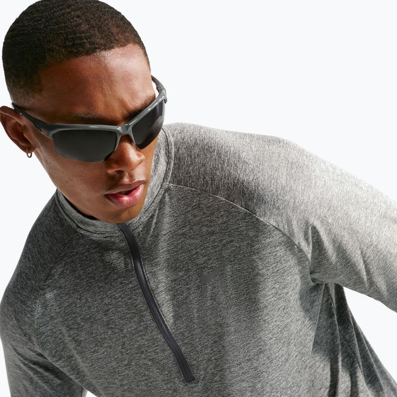 Férfi futópulóver Nike Stride 1/4 Zip Dri-Fit smoke grey/heather 7