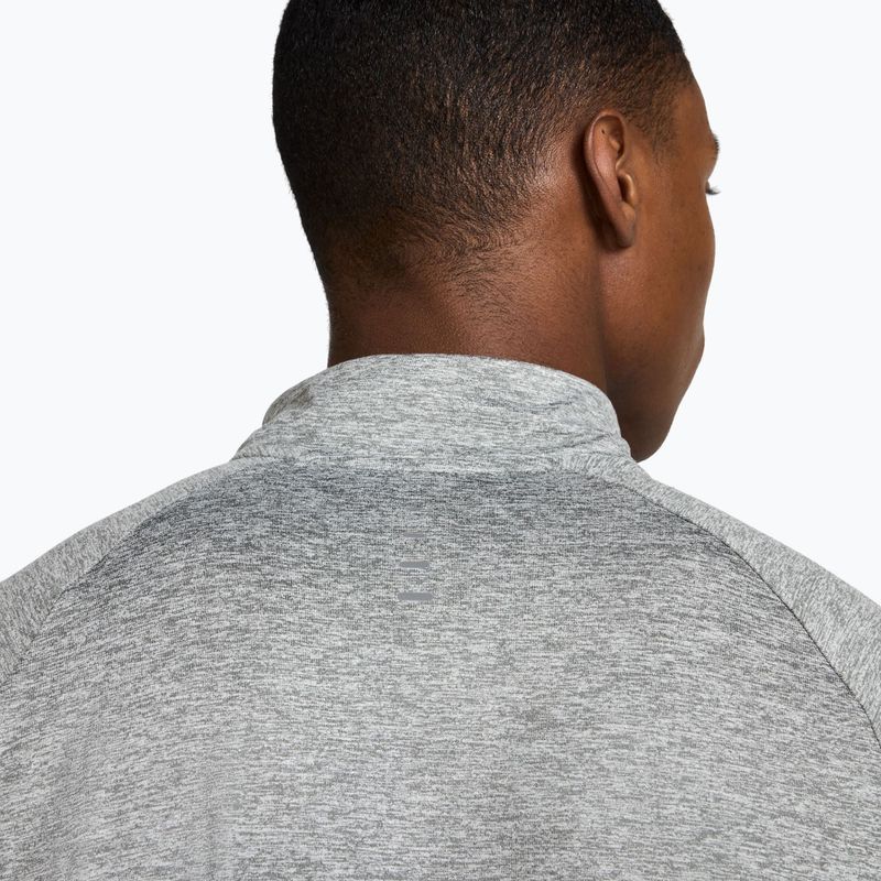 Férfi futópulóver Nike Stride 1/4 Zip Dri-Fit smoke grey/heather 8