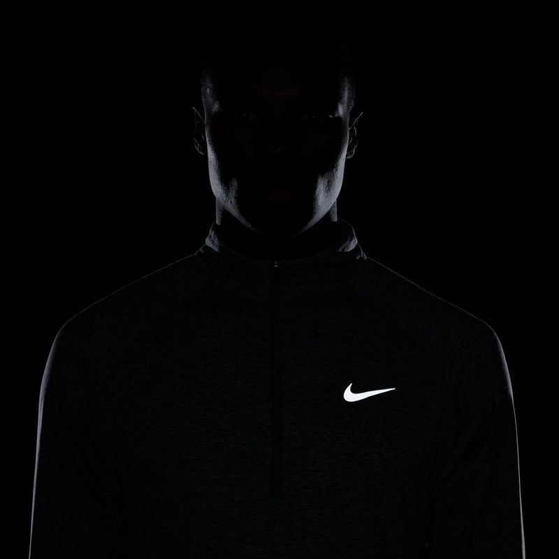 Férfi futópulóver Nike Stride 1/4 Zip Dri-Fit smoke grey/heather 10