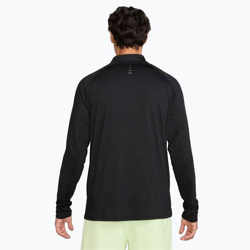 Férfi Nike Stride 1/4 Zip Dri-Fit futó melegítőfelső fekete 3
