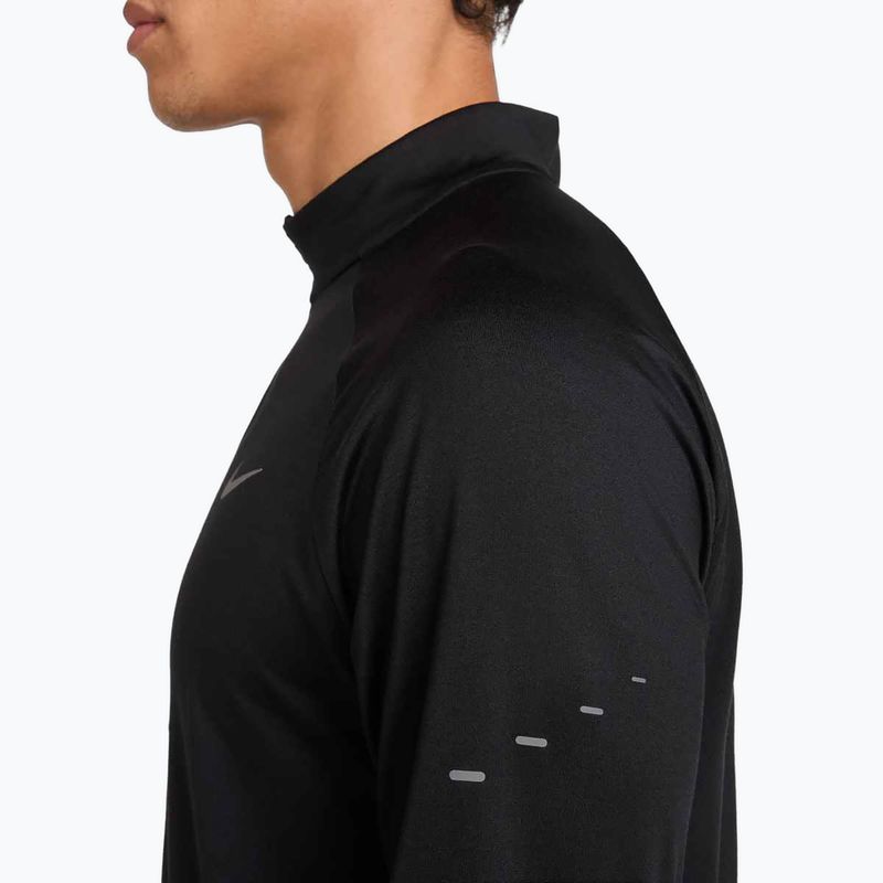 Férfi Nike Stride 1/4 Zip Dri-Fit futó melegítőfelső fekete 6