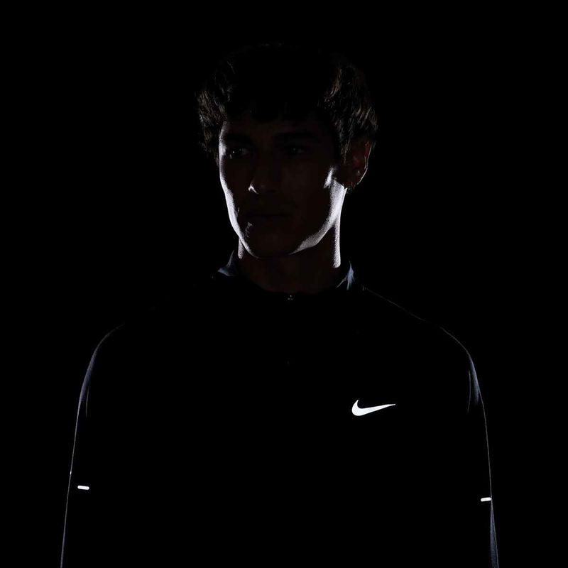 Férfi Nike Stride 1/4 Zip Dri-Fit futó melegítőfelső fekete 9