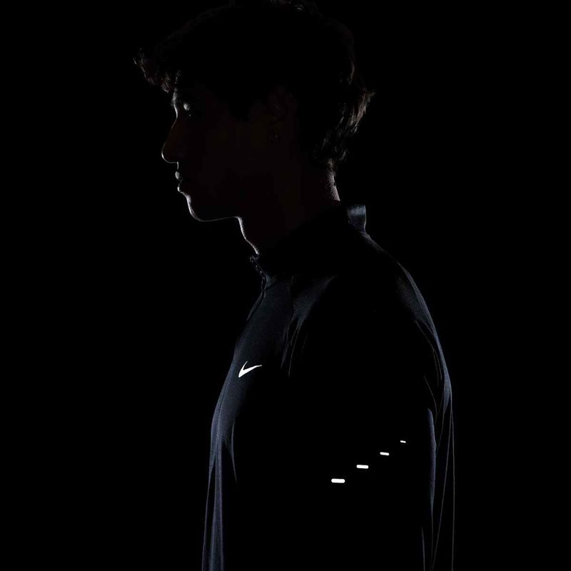Férfi Nike Stride 1/4 Zip Dri-Fit futó melegítőfelső fekete 10