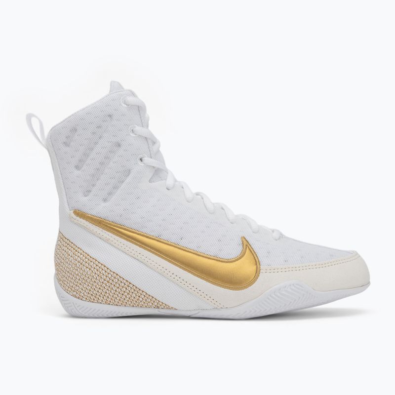 Nike Machomai 3 fehér/metál arany bokszcipő 2