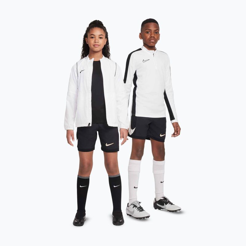 Gyerek focirövidnadrág Nike Academy Dri-Fit Jr black/black/pale ivory/ pale ivory 8