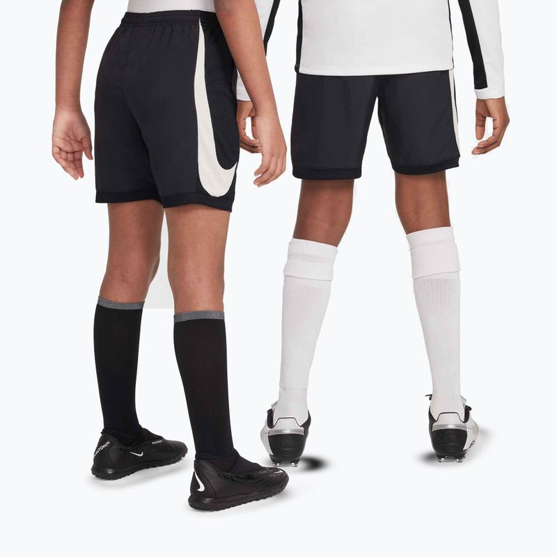 Gyerek focirövidnadrág Nike Academy Dri-Fit Jr black/black/pale ivory/ pale ivory 9