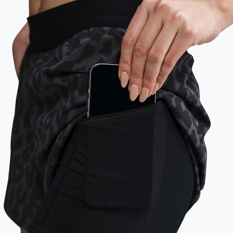 Nike Swift Dri-Fit Mid-Rise 2in1 női futónadrág fekete / fekete 5