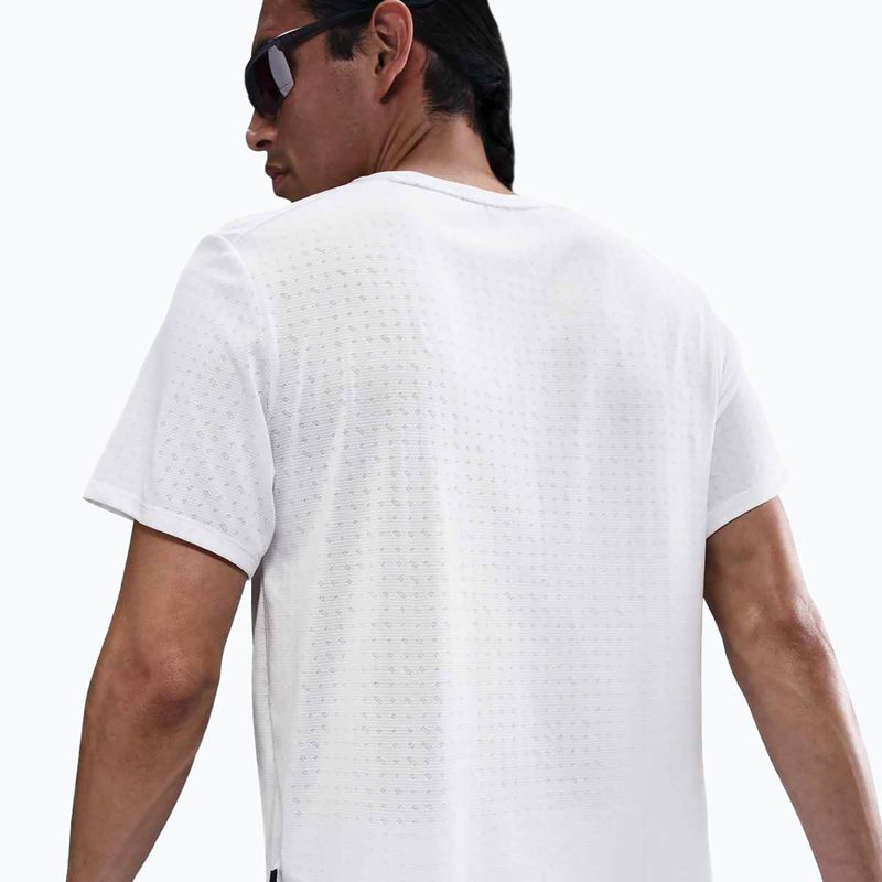 Férfi Nike Miler Breathe csúcstartó fehér futópóló 5