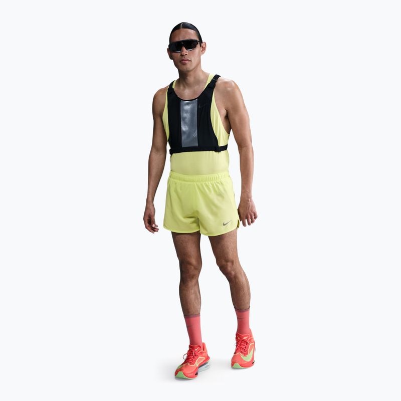 Férfi futónadrág Nike Fast Dri-Fit Brief Lined 3" light lemon twist/black 2