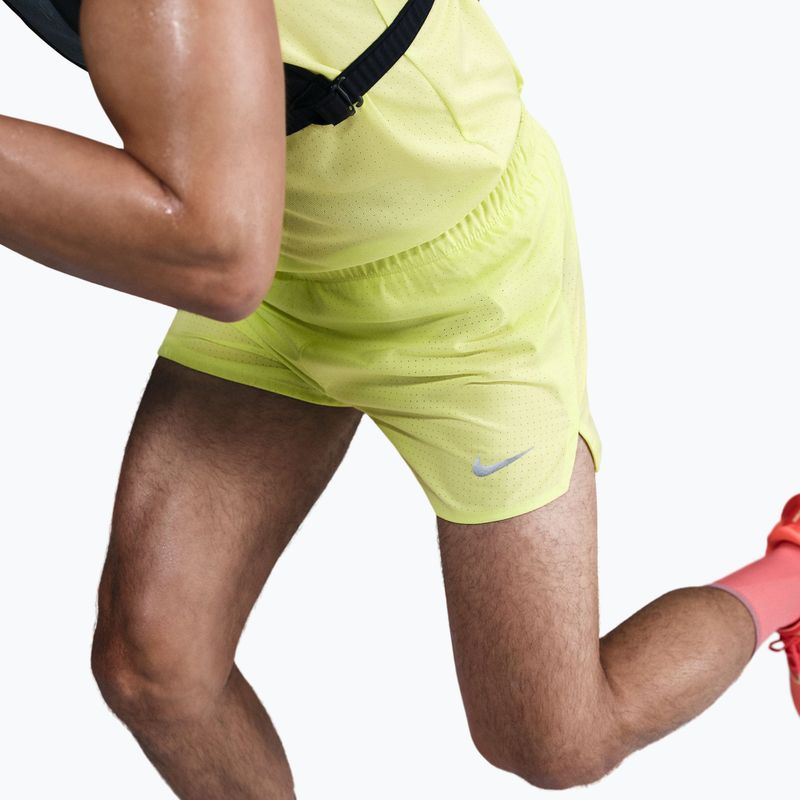 Férfi futónadrág Nike Fast Dri-Fit Brief Lined 3" light lemon twist/black 6
