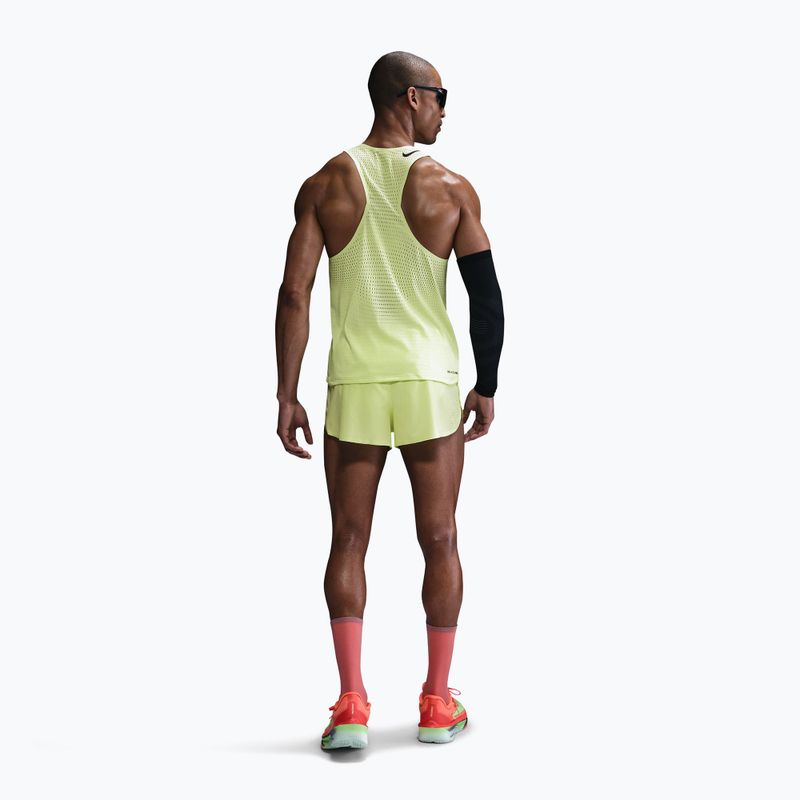 Férfi futó póló Nike AeroSwift Dri-Fit ADV light lemon twist/black 3