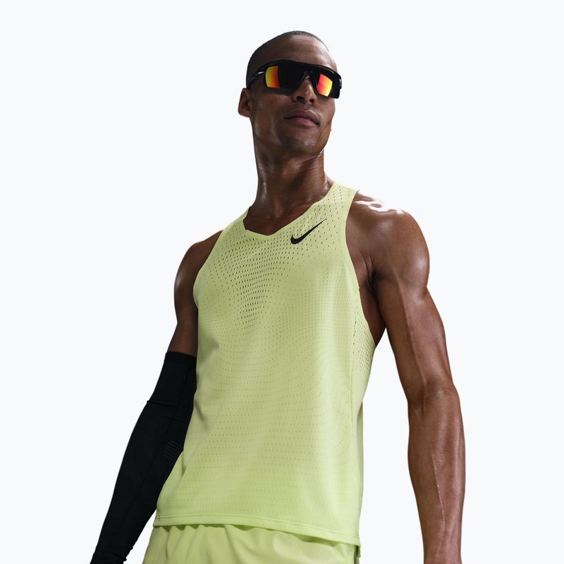 Férfi futó póló Nike AeroSwift Dri-Fit ADV light lemon twist/black 4