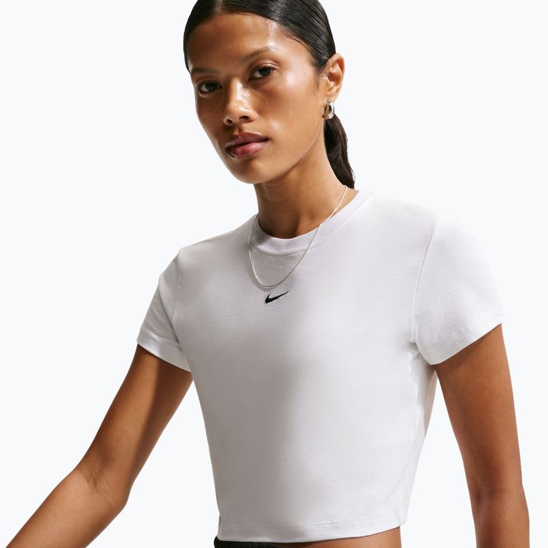 Női póló Nike Sportswear Chill Knit white/black 4