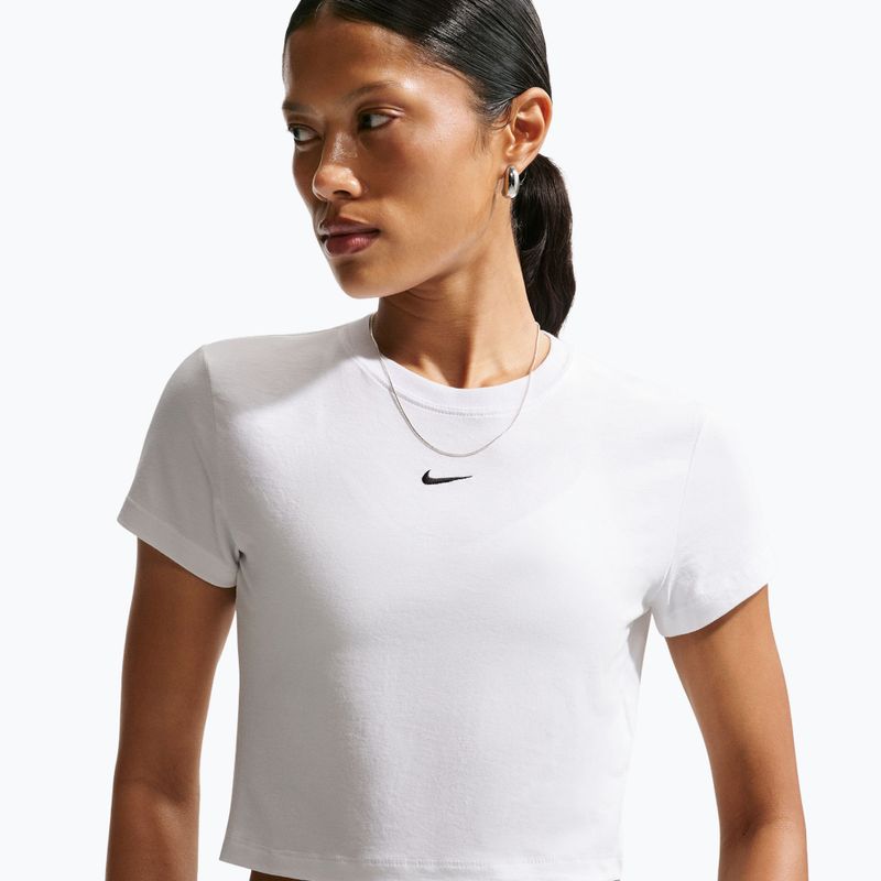 Női póló Nike Sportswear Chill Knit white/black 5