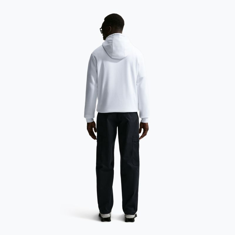 Férfi pulóver Nike Club Pullover Hoodie white/white/black 2