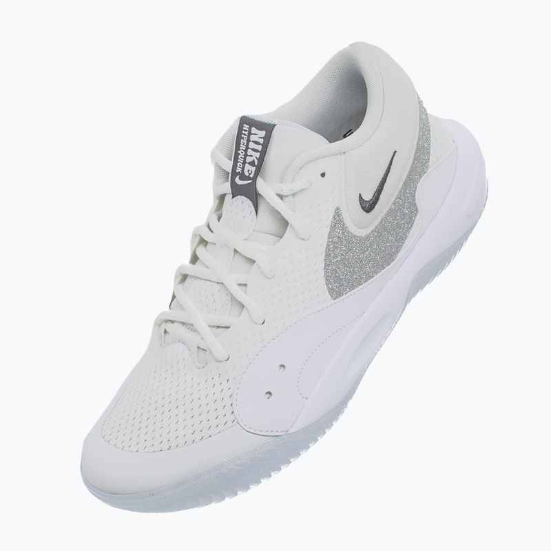 Női röplabdacipő Nike Hyperquick Court Flight SE smmit fehér/metál ezüst/tiszta platina 14