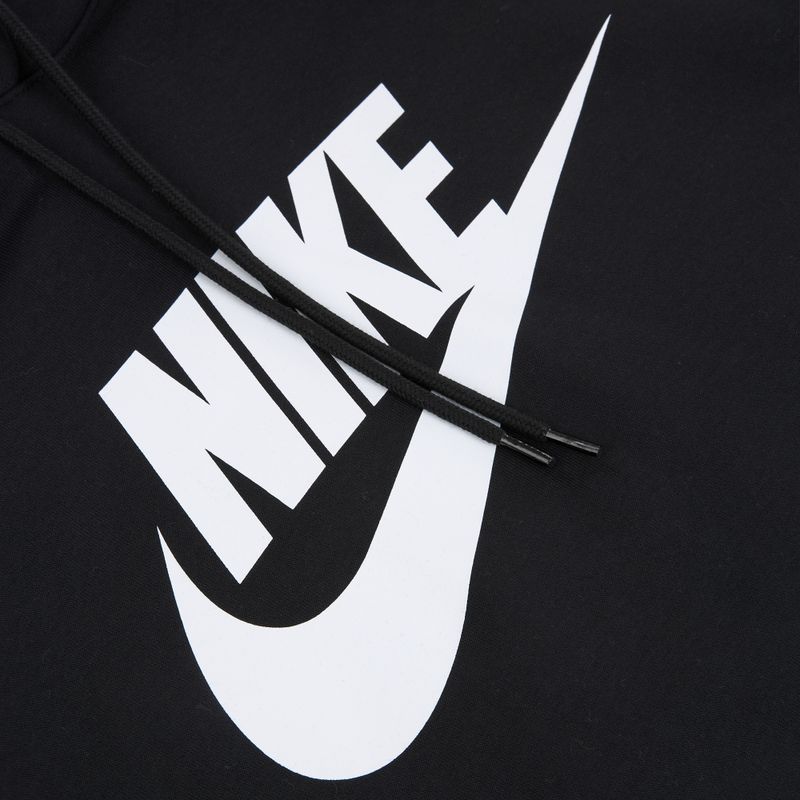 Férfi kapucnis pulóver Nike Club Pullover Hoodie black/black/white 8