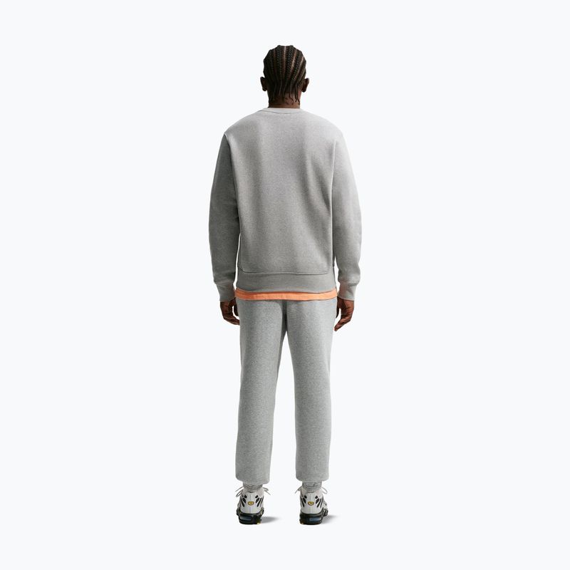 Férfi nadrág Nike Club Cuffed Brushed dark grey heather/light smoke grey/white 3