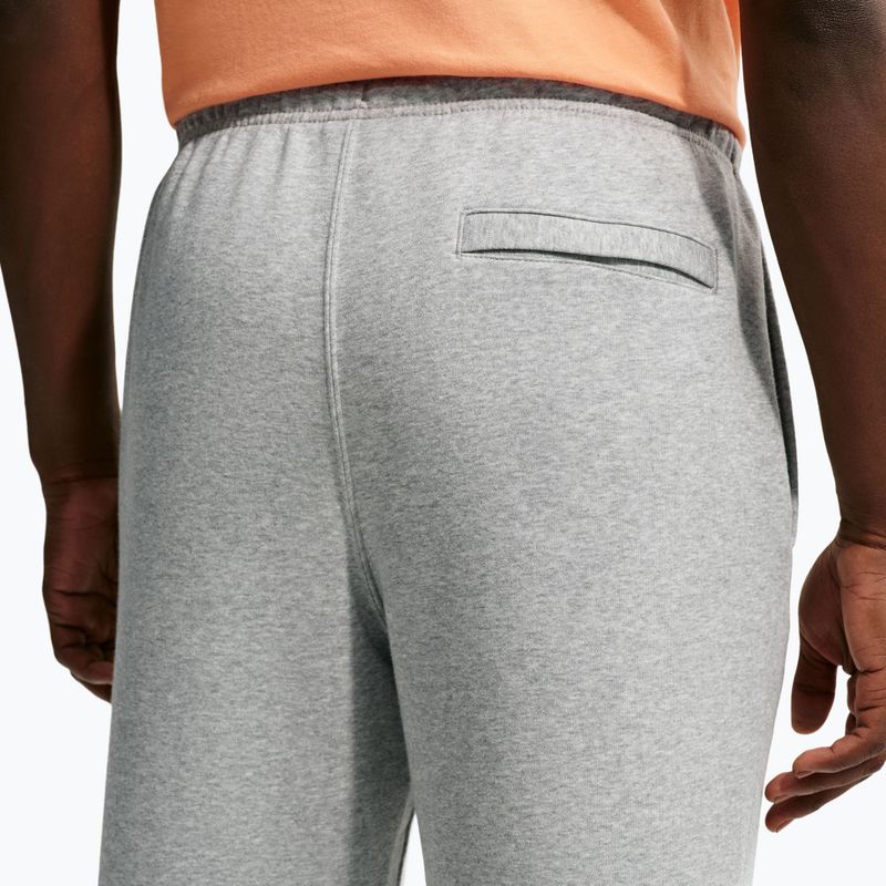 Férfi nadrág Nike Club Cuffed Brushed dark grey heather/light smoke grey/white 5