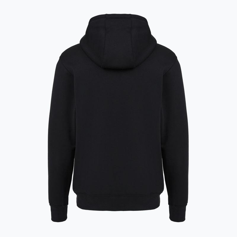 Férfi kapucnis pulóver Nike Club Pullover Hoodie black/black/white 7