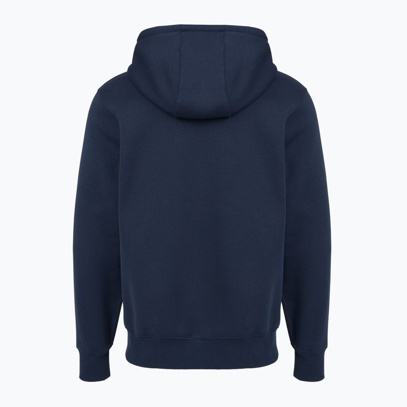 Férfi Nike Club teljes cipzáras kapucnis pulóver obszidián/obszidián/fehér 7