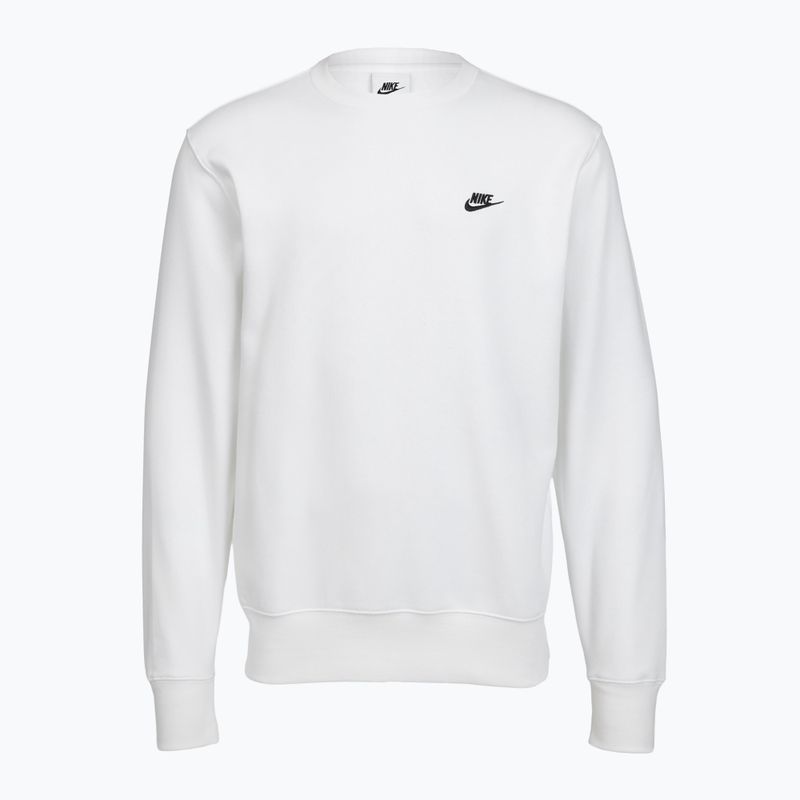Férfi pulóver Nike Club Fleece Crew white/black 7