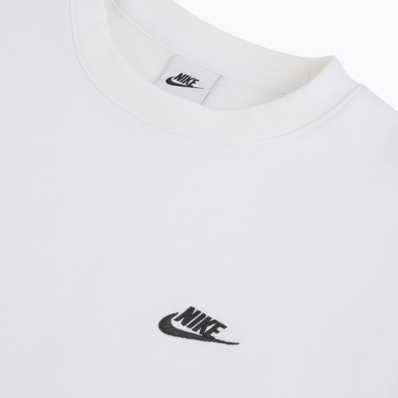 Férfi pulóver Nike Club Fleece Crew white/black 9