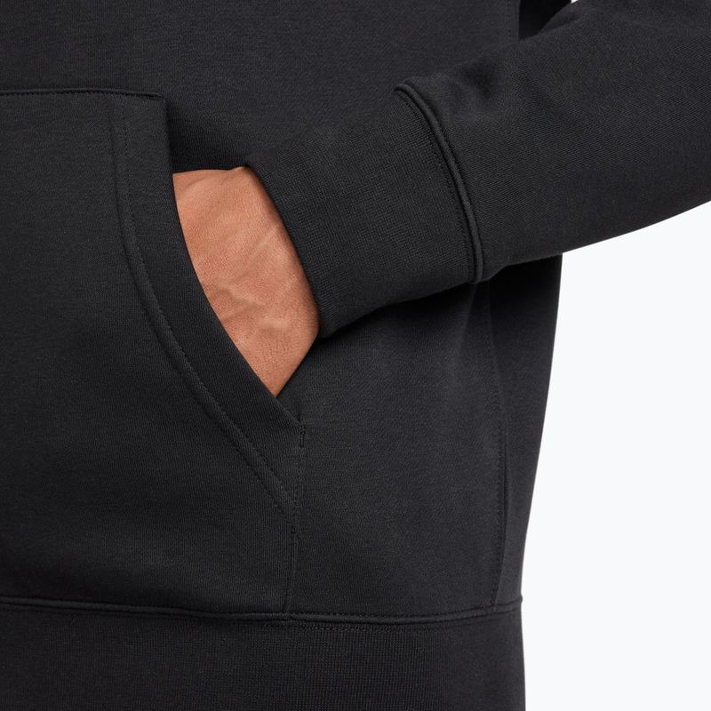 Férfi kapucnis pulóver Nike Club Full Zip Hoodie black/black/white 6