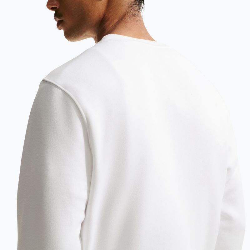 Férfi pulóver Nike Club Fleece Crew white/black 5