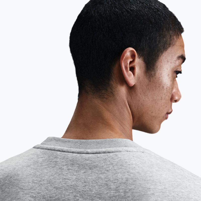 Férfi Nike Club Fleece Crew pulóver sötétszürke szürke/fehér 5