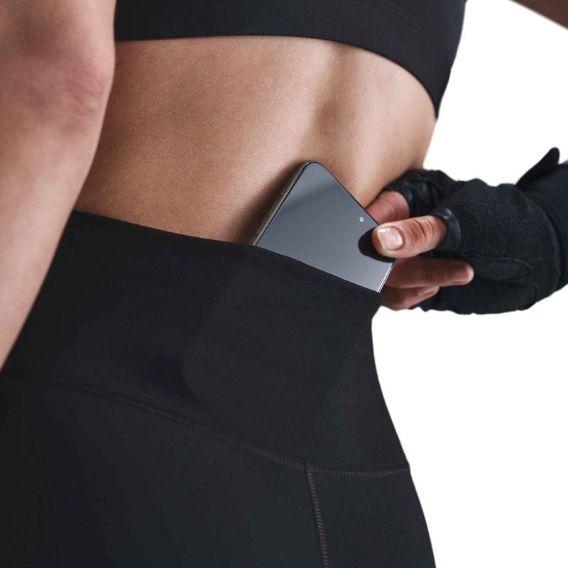 Női leggings Nike One High-Waisted fekete-fehér 4