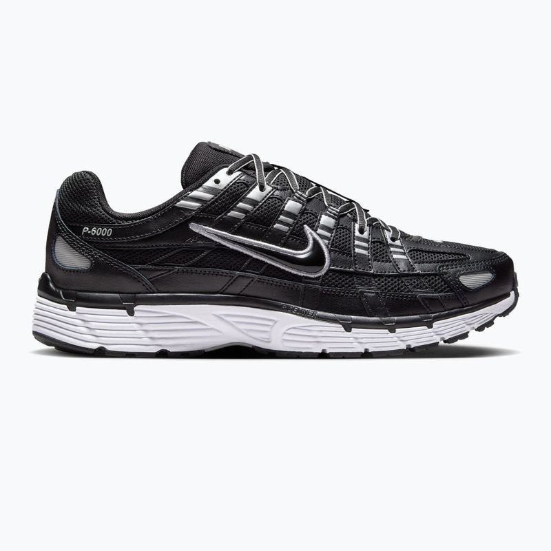 Férfi cipők Nike P-6000 black/white/metallic silver/black