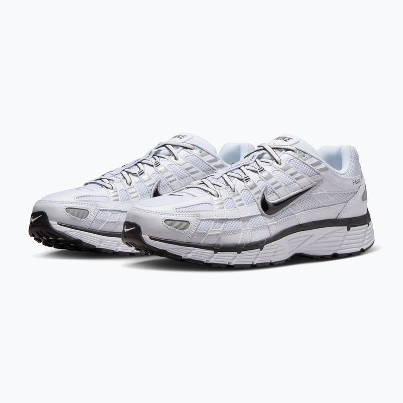 Férfi cipők Nike P-6000 white/metallic silver/black/black 3