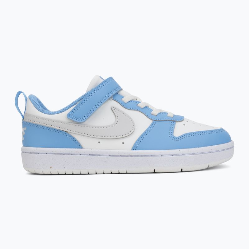 Gyerekcipők Nike Court Borough Low Recraft summit white/cobalt pulse/vast grey 2