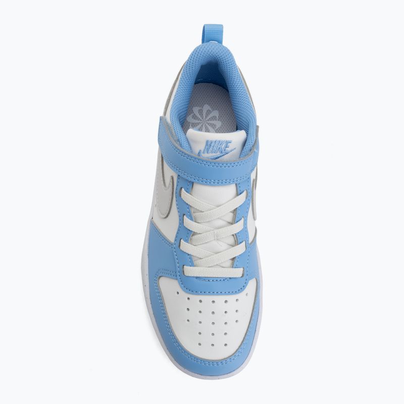 Gyerekcipők Nike Court Borough Low Recraft summit white/cobalt pulse/vast grey 5