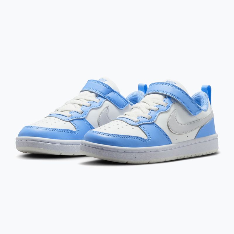 Gyerekcipők Nike Court Borough Low Recraft summit white/cobalt pulse/vast grey 3