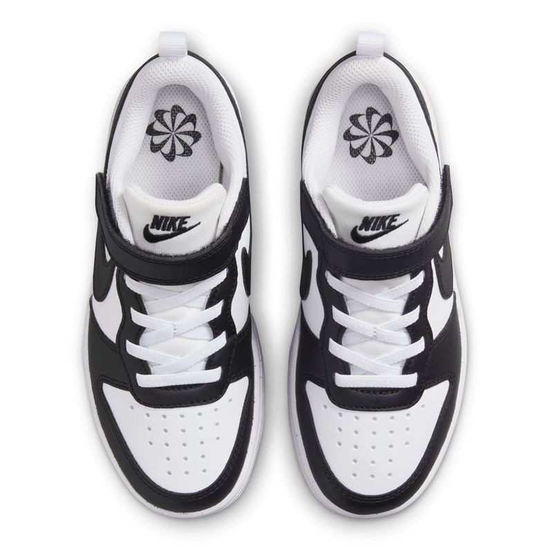 Gyermekcipő Nike Court Borough Low Recraft white/black 4