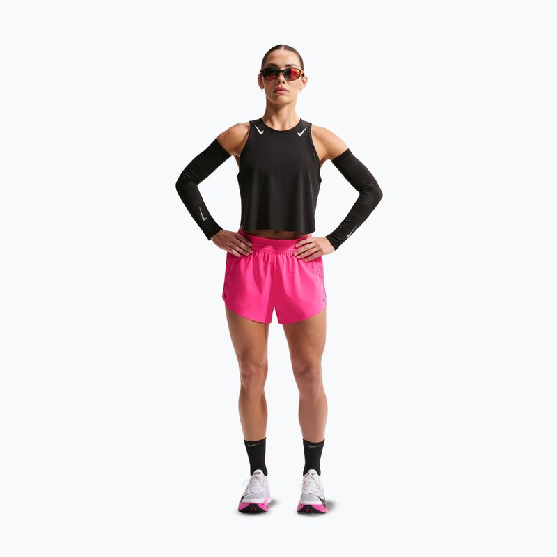 Női futónadrág Nike AeroSwift Dri-Fit ADV Mid-Rise 3" hyper pink/black 2
