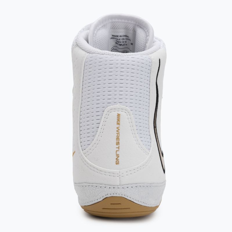 Nike Inflict 4 birkózócipő fehér/metálarany/fotópor/fekete 6