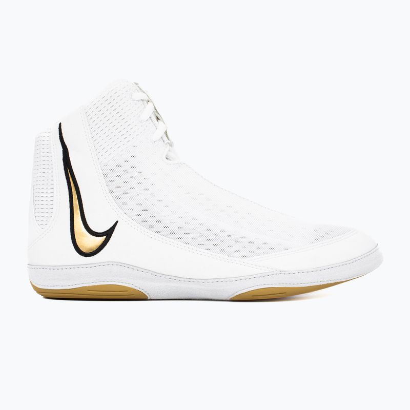 Nike Inflict 4 birkózócipő fehér/metálarany/fotópor/fekete